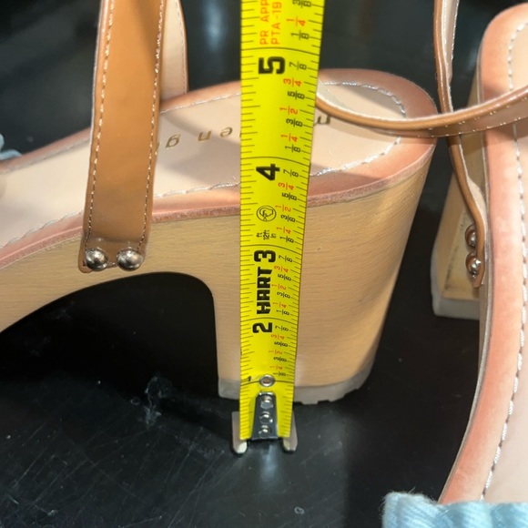 MADDEN GIRL CAMILA 9 BLOCK SANDALS LIGHT DENIM - Picture 2 of 5